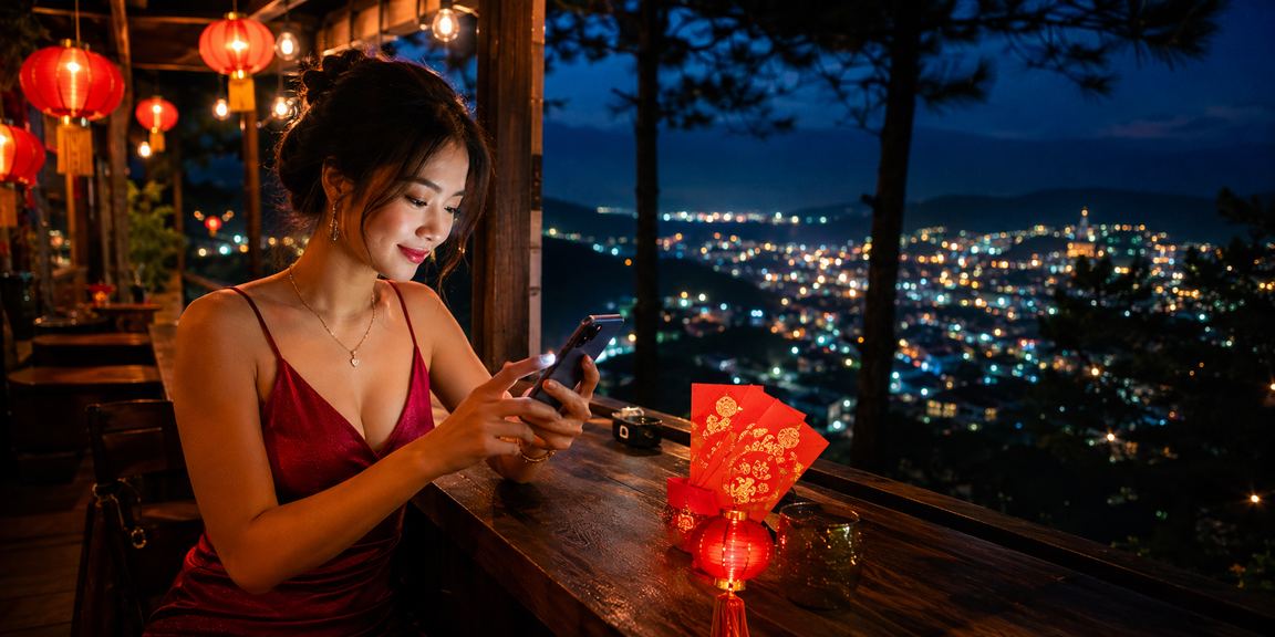 Đèn lồng Đà Lạt và bao lì xì gợi không khí ưu đãi mùa thể thao