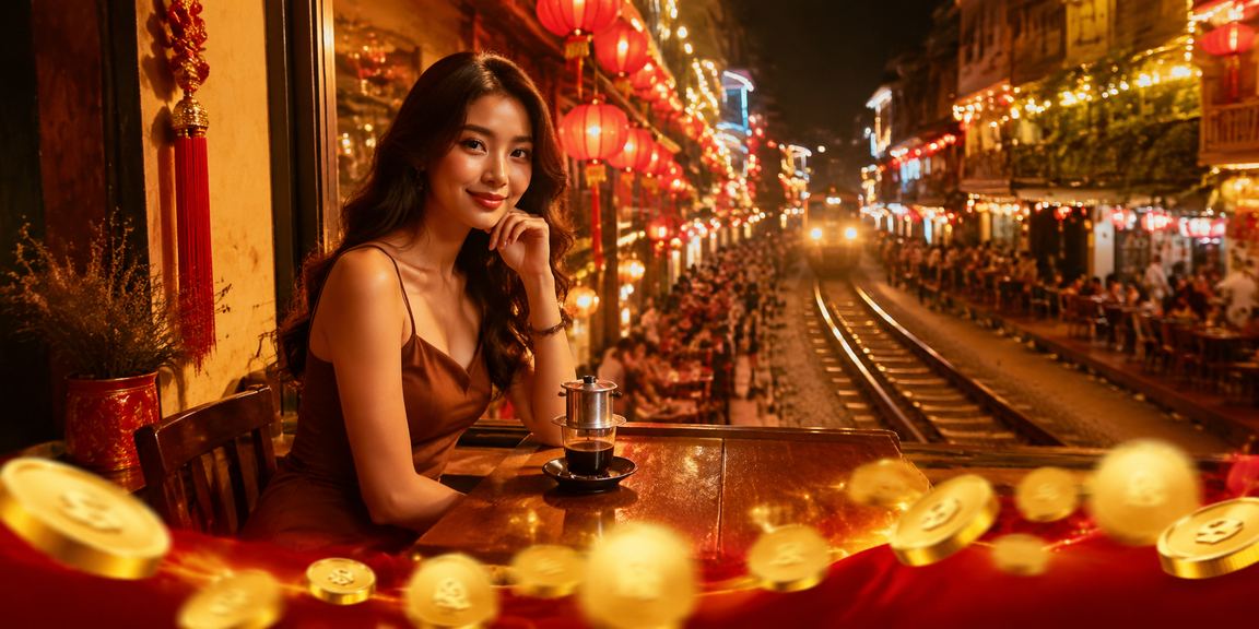 Quán cà phê Hà Nội minh họa người dùng đọc đánh giá giải trí trực tuyến